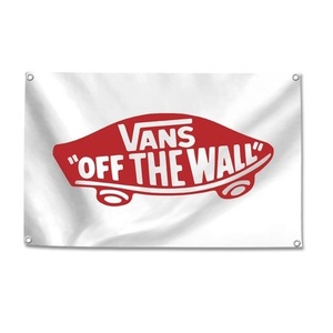 特大フラッグ・旗バナー「VANS」約150ｃｍ×90ｃｍ　ガレージ・お部屋のデコレーション装飾に！13258