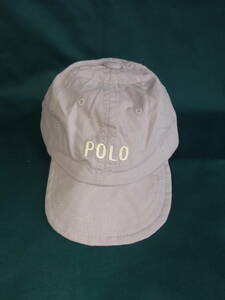★☆D-993 POLO Baby ポロベビー 帽子 キャップ 幼児用 グレー 綿100% サイズ：48～50cm☆★