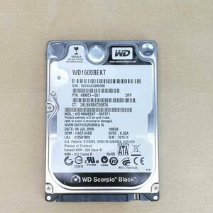 WD 2.5inch SATA HDD 160GB WD1600BEKT Scorpio Black CrystalDiskinfo normal 