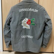 Germany jacket 60s vintage 極美品 リバーシブル スーベニアジャケット スカジャン ビンテージ ミリタリー ブラック_画像4