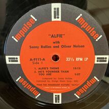 【LP】ソニー・ロリンズ/ SONNY ROLLINS / アルフィー / ALFIE / US盤 / impulse! A-9111 オレンジレーベルVAN GELDER MONO_画像6