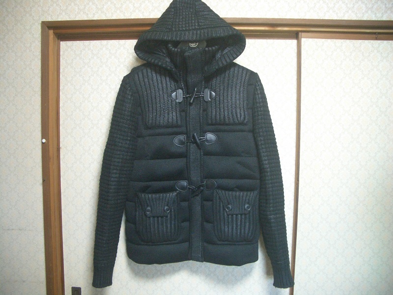 美品】Bark/バーク/ダウンニット/ダッフルコート/ブラック/S