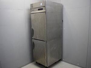 中古品 フクシマ 縦型２枚扉冷蔵庫 ARD-060RMD 業務用 保冷 冷蔵 2ドア ステンレス 3相200V 動力 容量503L 食材 料理 冷やす 89625