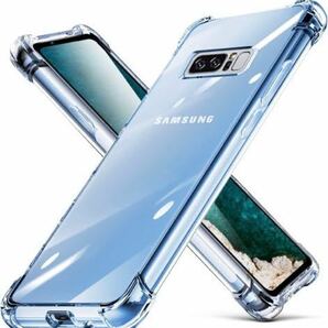 b-903 Galaxy NOTE8ケース 耐衝撃 クリア tpu 透明 スリム 薄型Galaxy NOTE8 カバーシリコン 指紋防止 米軍MIL規格取得 衝撃吸収 滑り止め