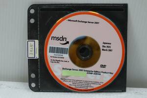 E0206 K L Microsoft Exchange Server 2007 ライセンスキーあり Enterprise Edition msdn