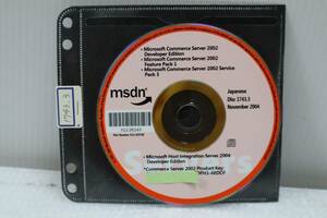 E0201 K　L　 Microsoft Commerce Server 2002 Developer Edition msdn ライセンスキーあり