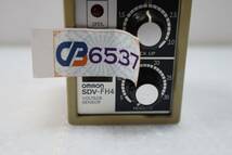 CB6537 & L オムロン　SDV-FH4 ボルティジ・センサ 単動作形 制御電源電圧DC100/110V 入力：_画像4