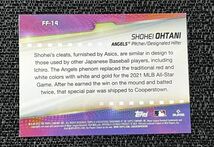 大谷翔平 2022 Topps Series1 Flashiest Feet #FF-14 Shohei Ohtani MLB_画像2