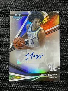 【RC】 Jacob Toppin ジェイコブ・トッピン 2022-23 Bowman’s Best U Refractor Rookie Auto 直筆サイン ニックス NBA オビ・トッピン弟