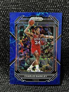 Charles Barkley チャールズ・バークレー 49枚限定 2022-23 Panini NBA Prizm Blue Choice Prizm シクサーズ