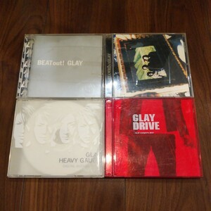 【送料無料】GLAY CDアルバム 4タイトルセット BEAT OUT! BELOVED HEAVY GAUGE DRIVE グレイ ベストアルバム まとめ売り