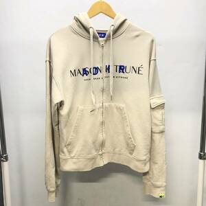 ADERERROR　アーダーエラー　MAISON KITSUNE　メゾンキツネ　コラボ　ジップアップパーカー　サイズ　A1　19SS ベージュ 【中古】