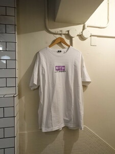 KITH Treats California Cafe Tee Tシャツ　大きいサイズ　ＸＸＬ　白　薄紫系