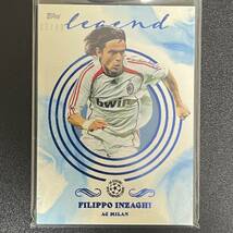 【オンライン限定 少シリ】 フィリッポ・インザーギ 2021-22 Topps Pearl UCL Legend Blue 02/49 Filippo Inzaghi ACミラン 栄光のアズーリ_画像1