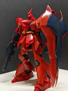 組立済ガンプラ「1/100 MG サザビー(機動戦士ガンダム逆襲のシャア)」完成品　オプションパーツ&未使用シール付属　初代マスターグレード