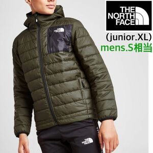 【海外限定】TNF メンズ　ジュニア カーキ　中綿ジャケット　170cm