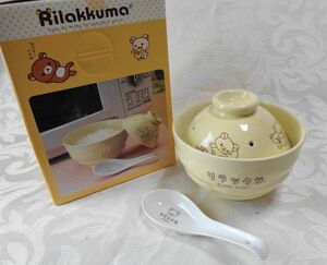 ◇リラックマ(^^♪レンジでらくちん茶碗セット