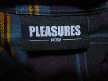 PLEASURES プレジャー　メッセージ　チェックレーヨンシャツ☆_画像5