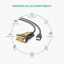 【送料無料】 RS232 DP9ピン (オス) to USB 変換アダプターケーブル 2m_画像4