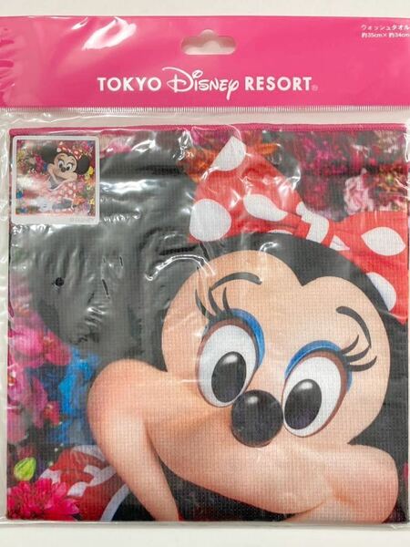 新品 未使用 未開封 ディズニーランド TDL 35周年 Imagining the Magic 蜷川実花さん コラボ 実写 写真 柄 ウォッシュタオル ミニー