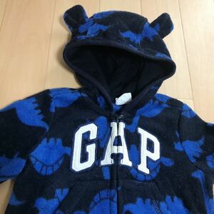 ベビーギャップ 男の子用 0-3month 50サイズ ベビー 子供服 babyGAP パーカー　上着　長袖　裏起毛　a29 か