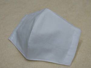 綿100％・ガーゼ立体マスク(B-010)白・Lサイズ　（1～9枚可能）
