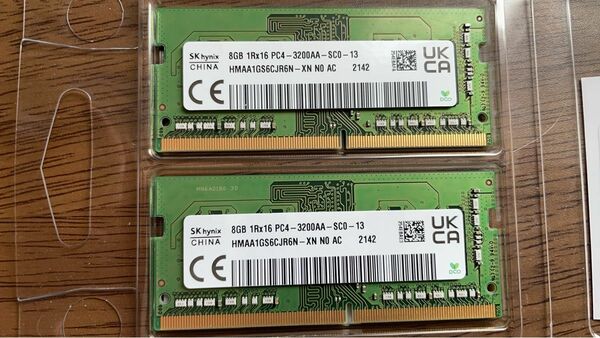 SK Hynix 16GB (8GBx2枚) SODIMM DDR4