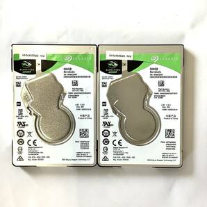 K51027153 SEAGATE BarraCuda 500GB 2.5インチ SATA HDD 2点 厚み約7㎜【中古動作品】の画像1