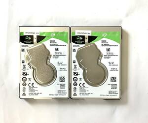 K51027153 SEAGATE BarraCuda 500GB 2.5インチ SATA HDD 2点 厚み約7㎜【中古動作品】