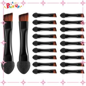 [ new arrivals commodity ] I shadow brush disposable double .. writing brush make-up eyeliner pen sill make-up brush . wool lip brush black 