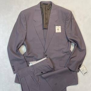 デッドストック　未使用　希少カラーセットアップ シングルスーツ L ヴィンテージ　パープル　紫系/90年代スーツ　バブル期　格安販売