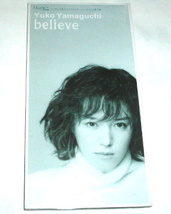 送料無料 短冊形CD Yuko Yamaguchi /believe~山口由子 ドラマ「オーバータイム」挿入曲_画像1