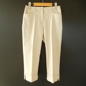 #anc Leilian Leilian pants 9 beige 7 minute height center Press lady's [841883]