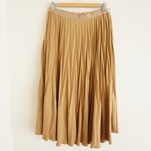 #anc ローズティアラ Rose Tiara スカート 46 ベージュ プリーツ 無地 ロング 大きいサイズ レディース [839114]_画像2