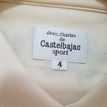 #snc カステルバジャック Castelbajac ポロシャツ 4 クリーム色 半袖 刺繍 メンズ [844149]_画像5
