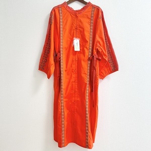 #ancaznouazo Ora kaAS KNOW AS olaca One-piece 19 orange тирольский большой размер вышивка как новый женский [839139]