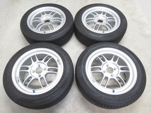 ★即決★超美品★バリ溝★ エンケイ RPF1　7J +43 PCD 100　ファルケン ZE310 195/55R16 フィット ヴィッツ ヤリス ノート スイフト　2310