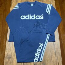 80s〜90s『adidas』アディダス　スウェット　パンツ　セットアップ　デサント製　ヴィンテージ　ビンテージ vintage トレフォイルタグ_画像1