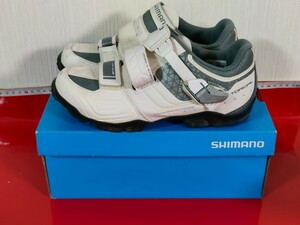 住　シマノ　SHIMANO　SH-WM64W 38　23.8 cm　中古　SPDシューズ　spd シューズ　自転車　女性　サイクリング