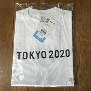 新品　タグ付き　東京オリンピック　半袖　Tシャツ　白色　メンズLサイズ　綿100％