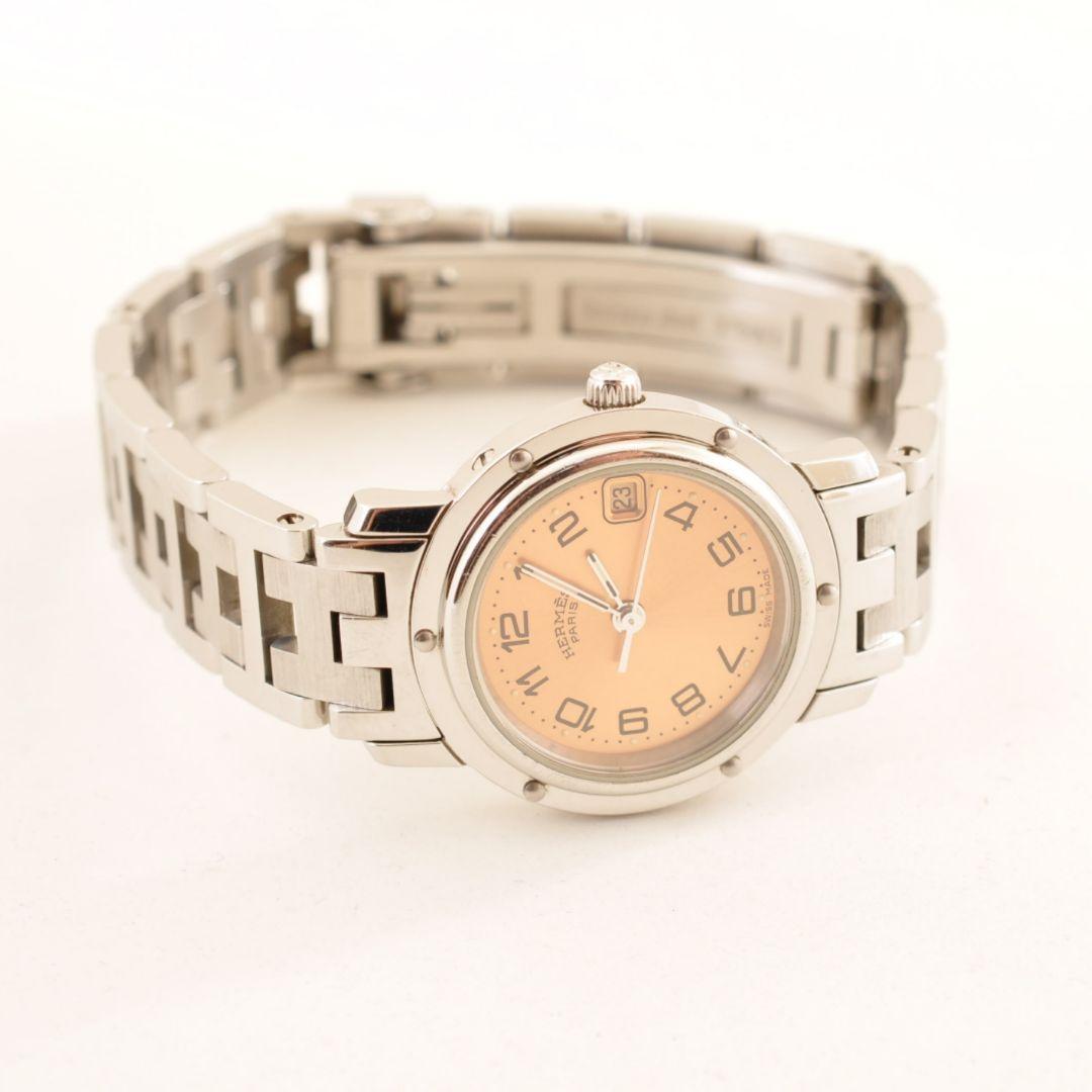 極美品 エルメス クリッパー レディース腕時計 CL4.210 箱保付 稼働中-
