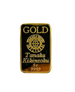 【金高騰中】＊現状品＊田中貴金属 純金 K24 IG 24金 インゴット 5g 地金 ゴールドバー TANAKA TOKYO MELTERS Tanaka Kikinzoku 999.9