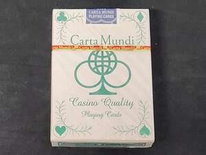 【G6】CARTA MUNDI　カルタムンディ　PLAYING CARD　グリーン　未開封　激レア　デック　トランプ　カード　マジック