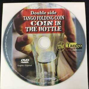 【M118】Double side TANGO FOLDING COIN for COIN IN THE BOTTLE コイン・コインインボトル コイン DVD マジック 手品の画像3