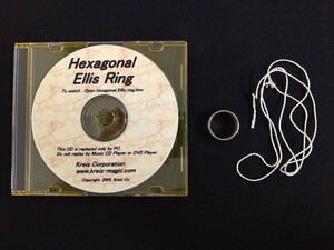 【M220】Hexagonal Ellis Ring　ヘキサブナル エリス リング　DVD　ギミック　マジック　マニュアル　レクチャー　トリック　手品 