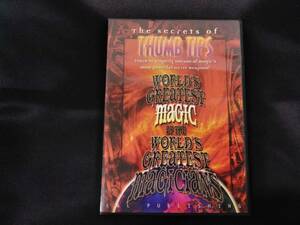 【D172】The Secrets Of THUMB TIPS　サムチップ　World Greatest　レア　DVD　マジック　マニュアル　レクチャー　トリック