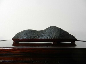  suiseki st tray stone nature stone quiet rock Yamagata appreciation stone tray .