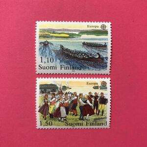 外国未使用切手★フィンランド 1981年 ヨーロッパ切手 2種