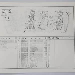 2版CD250UパーツリストMA02-100昭和63年8月発行CD250UJ/UJ-2の画像3