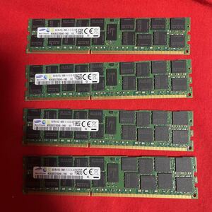 【4枚/計64GB】DDR3L 16GB PC3L-12800R Registered/ECC RDIMM サーバー用メモリSamsung